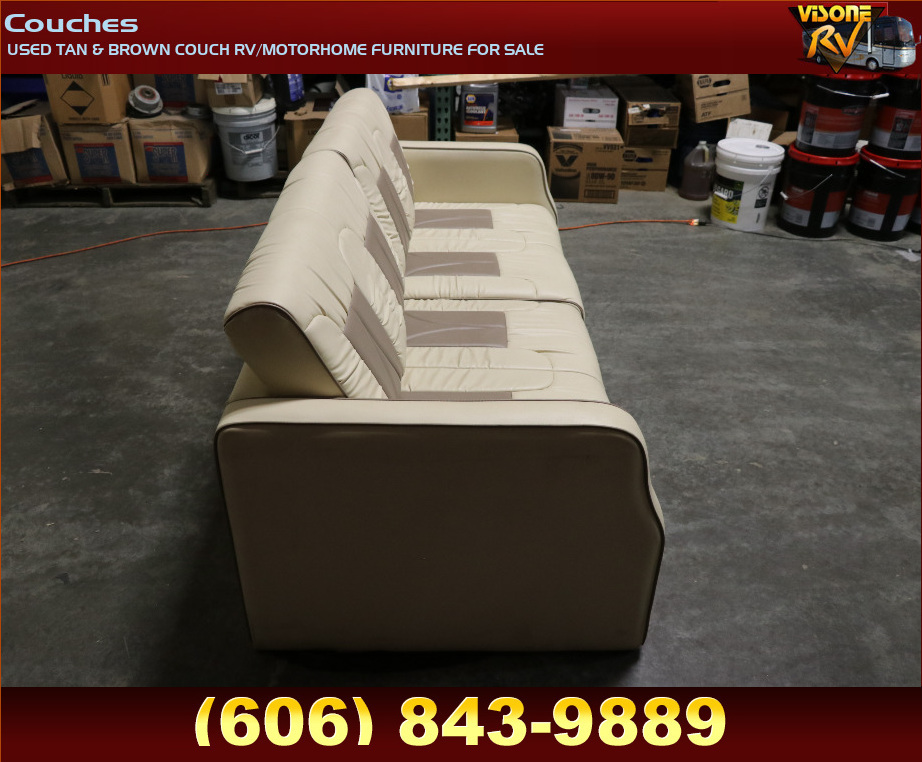 RV Furniture USED TAN & BROWN COUCH RV/MOTORHOME FURNITURE FOR SALE