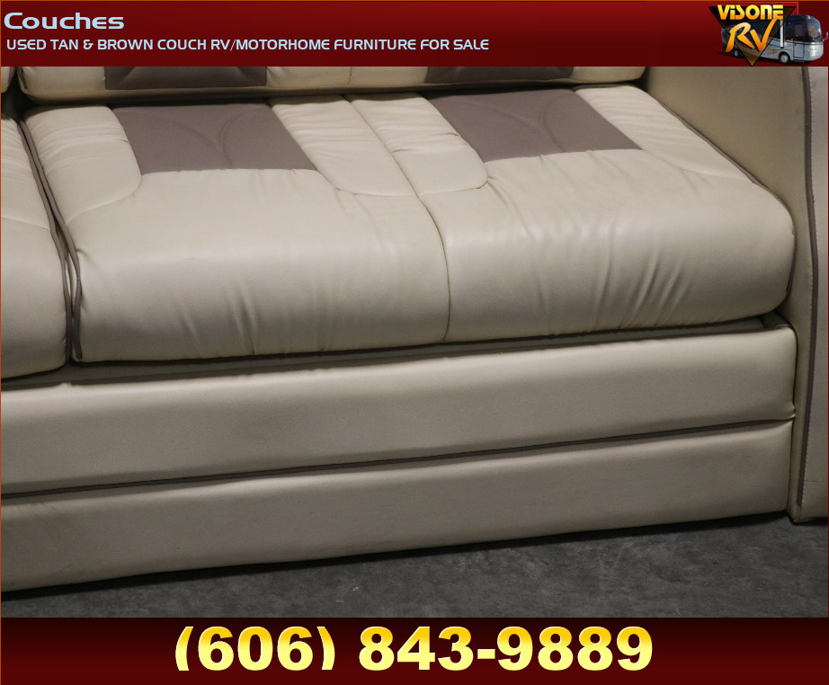 RV Furniture USED TAN & BROWN COUCH RV/MOTORHOME FURNITURE FOR SALE