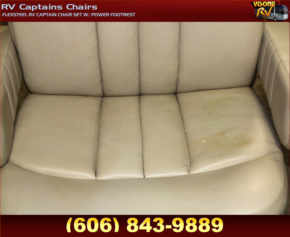 RV Furniture FLEXSTEEL RV CAPTAIN CHAIR SET W/ POWER FOOTREST RV Captains Chairs RV SALVAGE