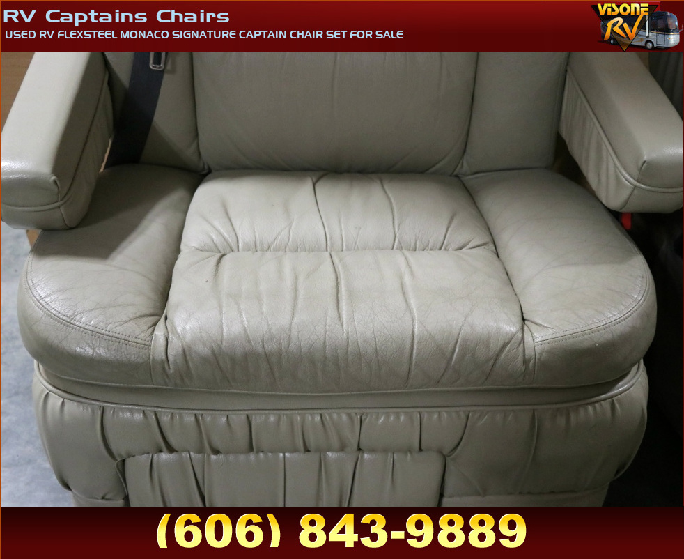 RV Furniture USED RV FLEXSTEEL MONACO SIGNATURE CAPTAIN CHAIR SET FOR