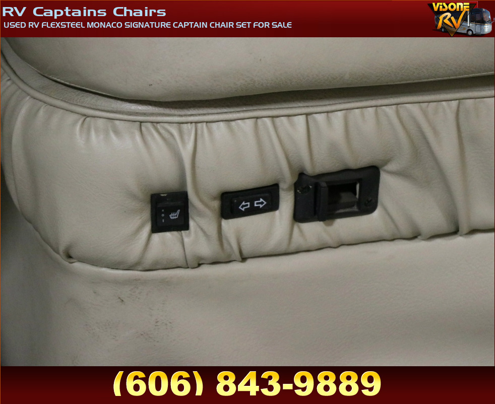 RV Furniture USED RV FLEXSTEEL MONACO SIGNATURE CAPTAIN CHAIR SET FOR