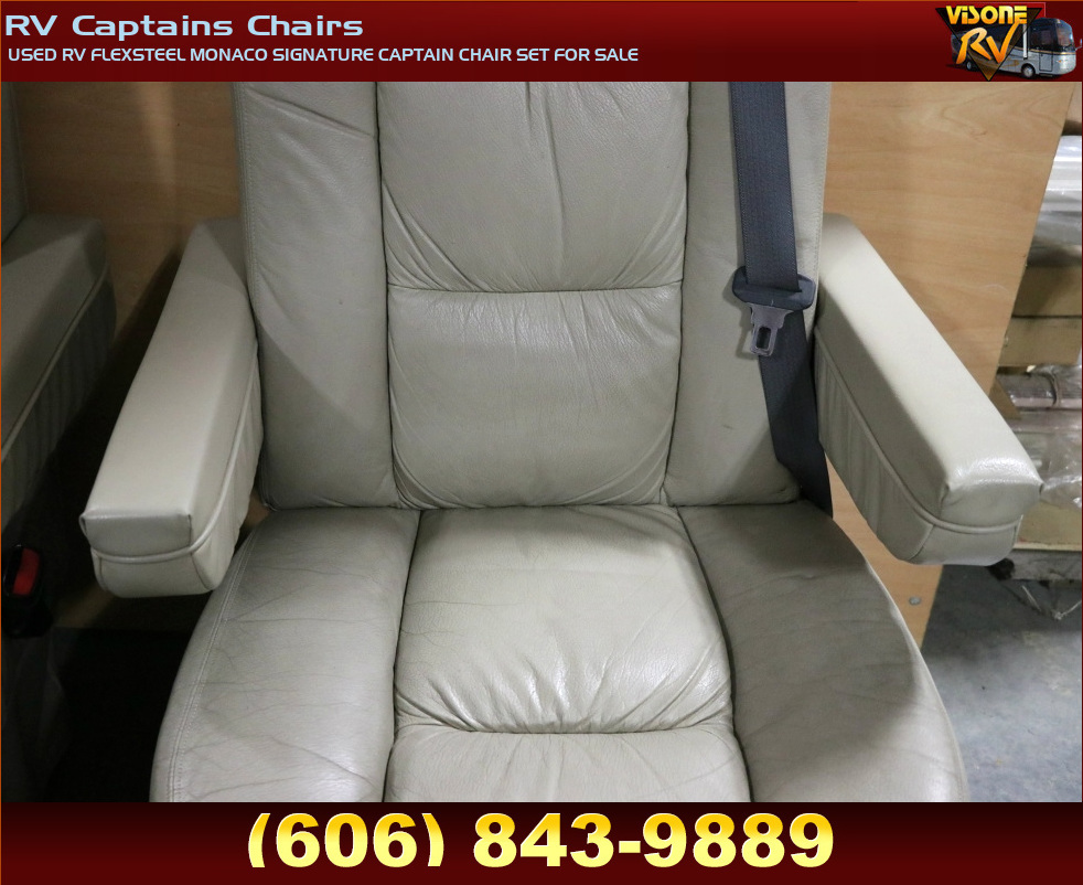 RV Furniture USED RV FLEXSTEEL MONACO SIGNATURE CAPTAIN CHAIR SET FOR
