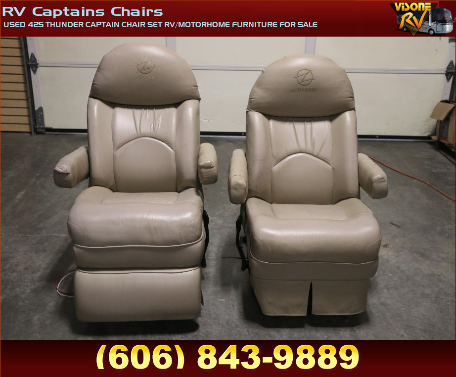 RV Furniture USED 425 THUNDER CAPTAIN CHAIR SET RV/MOTORHOME FURNITURE