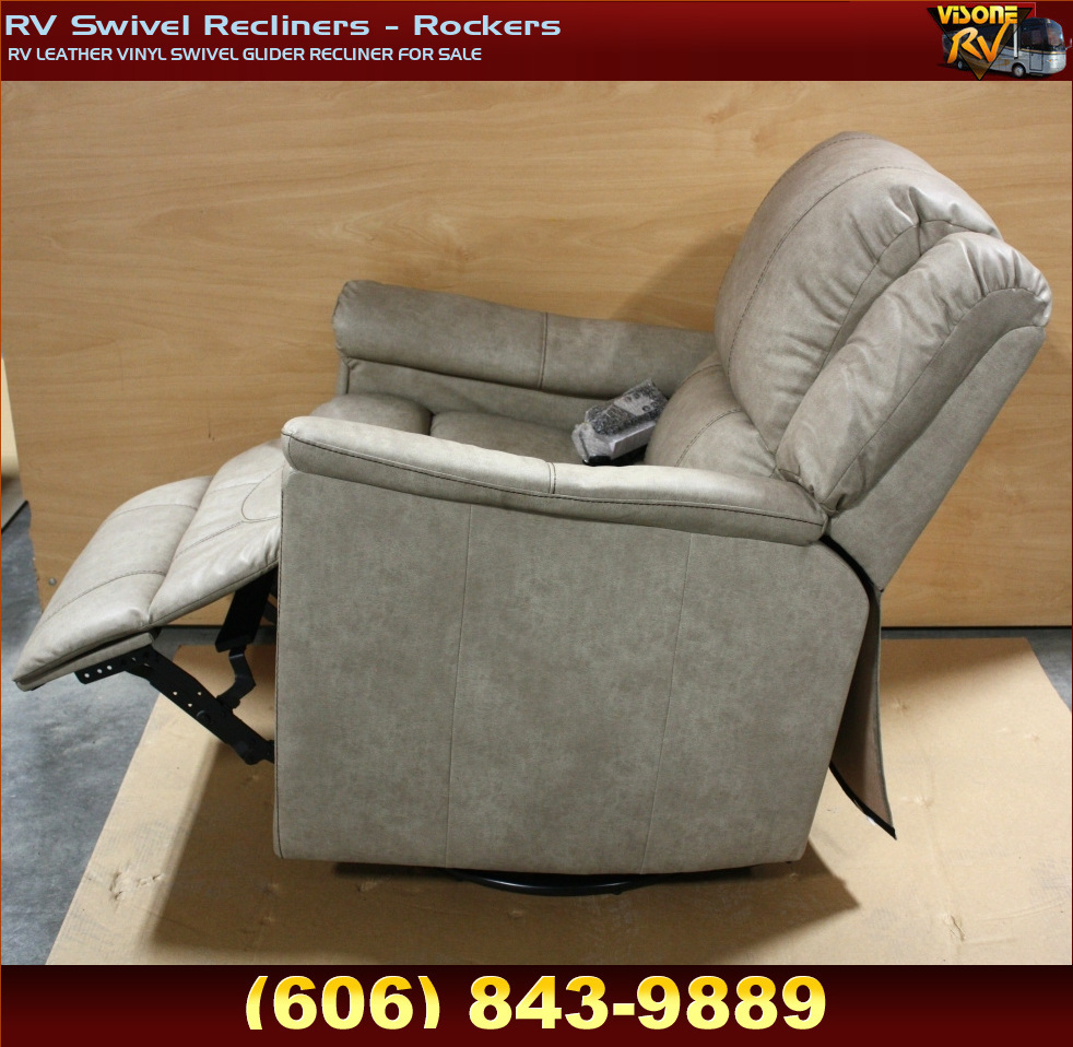 RV Furniture RV LEATHER VINYL SWIVEL GLIDER RECLINER FOR SALE RV Swivel