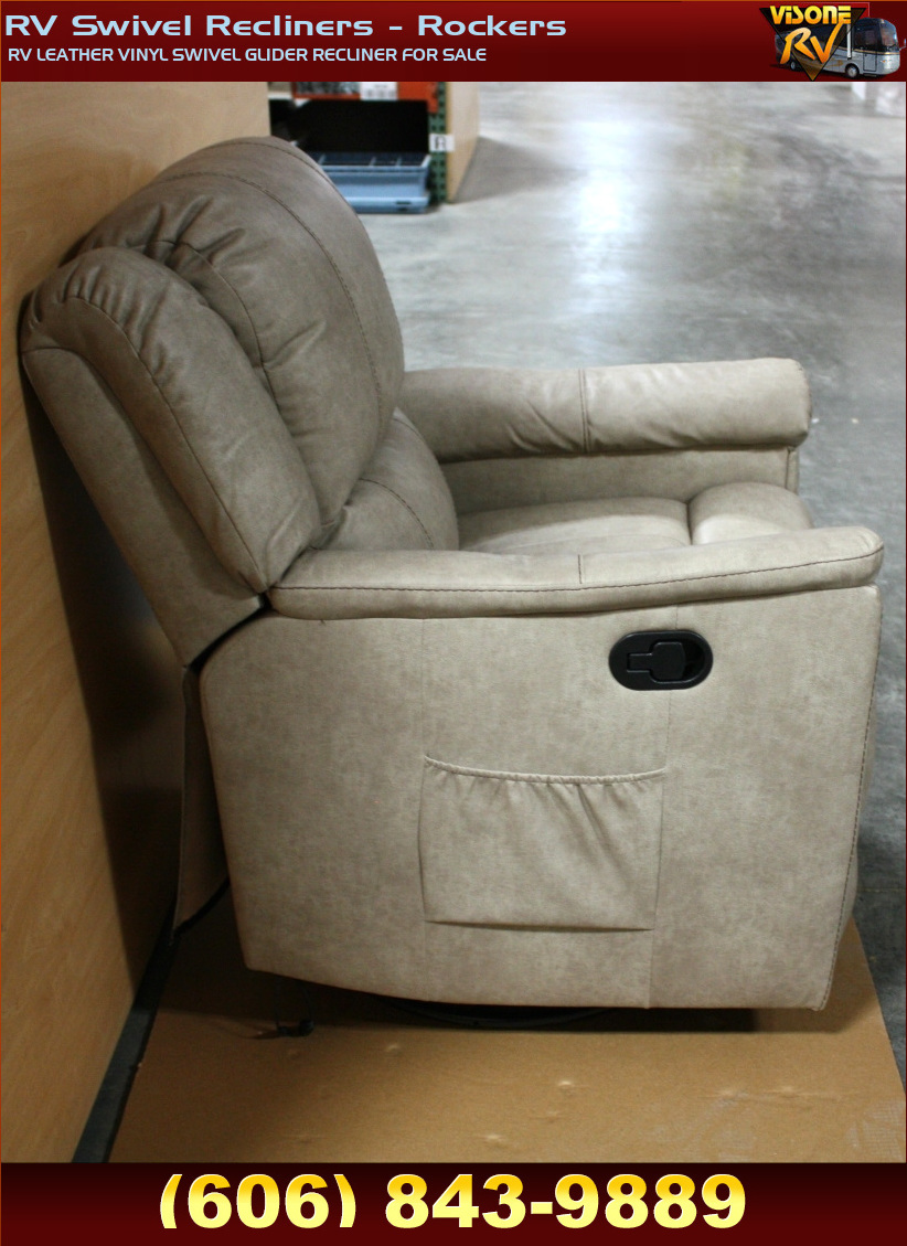 RV Furniture RV LEATHER VINYL SWIVEL GLIDER RECLINER FOR SALE RV Swivel