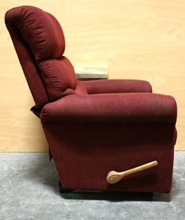 USED MOTORHOME RED CLOTH RECLINER FOR SALE