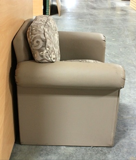 USED VINYL AND CLOTH CHAIR RV FURNITURE FOR SALE