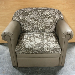 USED VINYL AND CLOTH CHAIR RV FURNITURE FOR SALE