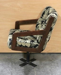 USED CLOTH SWIVEL DINETTE CHAIR RV FURNITURE FOR SALE
