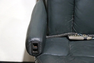 USED GREEN FLEXSTEEL CAPTAIN CHAIR SET RV FURNITURE FOR SALE