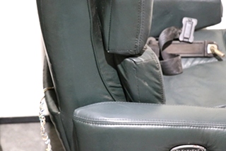 USED GREEN FLEXSTEEL CAPTAIN CHAIR SET RV FURNITURE FOR SALE