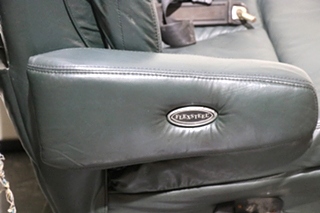 USED GREEN FLEXSTEEL CAPTAIN CHAIR SET RV FURNITURE FOR SALE