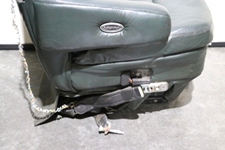USED GREEN FLEXSTEEL CAPTAIN CHAIR SET RV FURNITURE FOR SALE