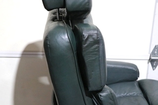 USED GREEN FLEXSTEEL CAPTAIN CHAIR SET RV FURNITURE FOR SALE