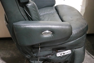 USED GREEN FLEXSTEEL CAPTAIN CHAIR SET RV FURNITURE FOR SALE