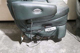 USED GREEN FLEXSTEEL CAPTAIN CHAIR SET RV FURNITURE FOR SALE