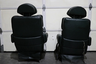 USED GREEN FLEXSTEEL CAPTAIN CHAIR SET RV FURNITURE FOR SALE