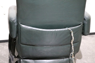 USED GREEN FLEXSTEEL CAPTAIN CHAIR SET RV FURNITURE FOR SALE