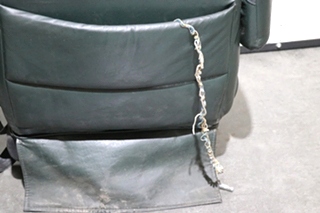 USED GREEN FLEXSTEEL CAPTAIN CHAIR SET RV FURNITURE FOR SALE