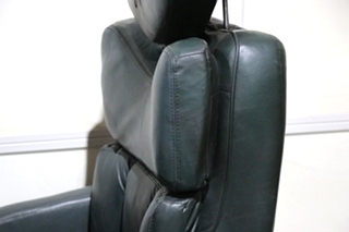 USED GREEN FLEXSTEEL CAPTAIN CHAIR SET RV FURNITURE FOR SALE