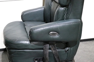 USED GREEN FLEXSTEEL CAPTAIN CHAIR SET RV FURNITURE FOR SALE