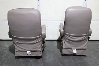 USED GRAY FLEXSTEEL CAPTAIN CHAIR SET MOTORHOME FURNITURE FOR SALE