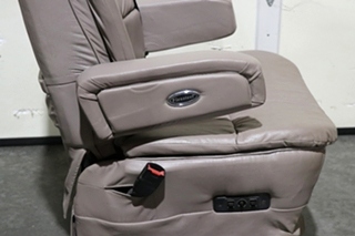 USED GRAY FLEXSTEEL CAPTAIN CHAIR SET MOTORHOME FURNITURE FOR SALE