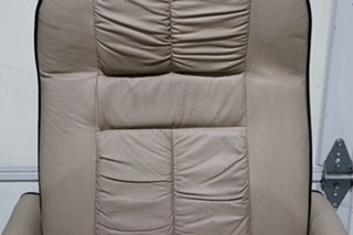 USED RV/MOTORHOME TAN WITH BLACK TRIM FLEXSTEEL CAPTAIN CHAIR SET FOR SALE