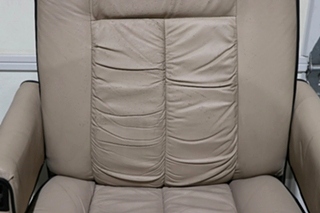 USED RV/MOTORHOME TAN WITH BLACK TRIM FLEXSTEEL CAPTAIN CHAIR SET FOR SALE