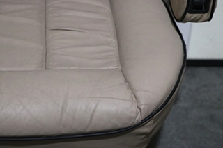 USED RV/MOTORHOME TAN WITH BLACK TRIM FLEXSTEEL CAPTAIN CHAIR SET FOR SALE