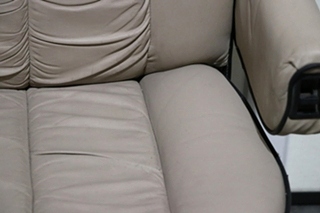 USED RV/MOTORHOME TAN WITH BLACK TRIM FLEXSTEEL CAPTAIN CHAIR SET FOR SALE