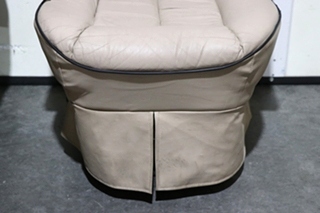 USED RV/MOTORHOME TAN WITH BLACK TRIM FLEXSTEEL CAPTAIN CHAIR SET FOR SALE