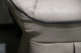 USED RV/MOTORHOME TAN WITH BLACK TRIM FLEXSTEEL CAPTAIN CHAIR SET FOR SALE
