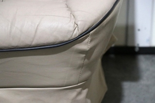 USED RV/MOTORHOME TAN WITH BLACK TRIM FLEXSTEEL CAPTAIN CHAIR SET FOR SALE