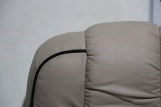 USED RV/MOTORHOME TAN WITH BLACK TRIM FLEXSTEEL CAPTAIN CHAIR SET FOR SALE