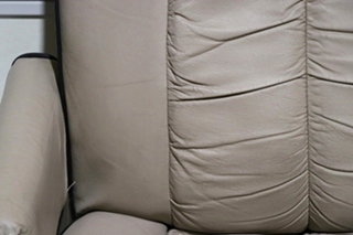 USED RV/MOTORHOME TAN WITH BLACK TRIM FLEXSTEEL CAPTAIN CHAIR SET FOR SALE
