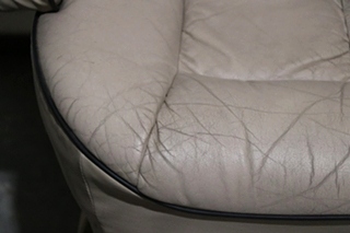 USED RV/MOTORHOME TAN WITH BLACK TRIM FLEXSTEEL CAPTAIN CHAIR SET FOR SALE