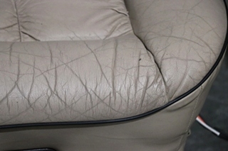 USED RV/MOTORHOME TAN WITH BLACK TRIM FLEXSTEEL CAPTAIN CHAIR SET FOR SALE