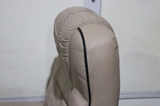 USED RV/MOTORHOME TAN WITH BLACK TRIM FLEXSTEEL CAPTAIN CHAIR SET FOR SALE