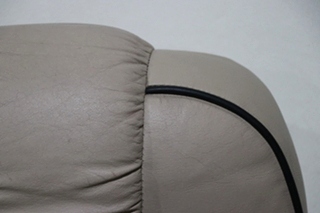 USED RV/MOTORHOME TAN WITH BLACK TRIM FLEXSTEEL CAPTAIN CHAIR SET FOR SALE