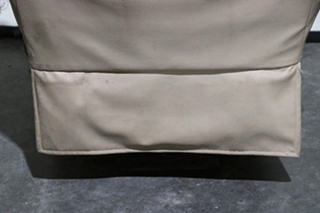USED RV/MOTORHOME TAN WITH BLACK TRIM FLEXSTEEL CAPTAIN CHAIR SET FOR SALE