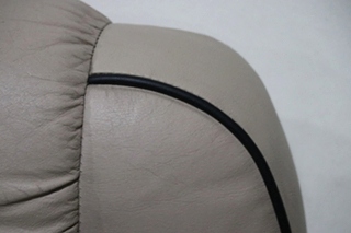 USED RV/MOTORHOME TAN WITH BLACK TRIM FLEXSTEEL CAPTAIN CHAIR SET FOR SALE