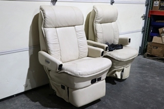 USED MOTORHOME FLEXSTEEL CAPTAIN CHAIR SET FOR SALE