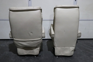 USED MOTORHOME FLEXSTEEL CAPTAIN CHAIR SET FOR SALE