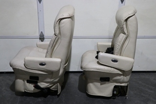 USED MOTORHOME FLEXSTEEL CAPTAIN CHAIR SET FOR SALE