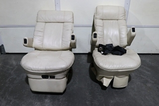 USED MOTORHOME FLEXSTEEL CAPTAIN CHAIR SET FOR SALE