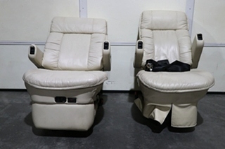 USED MOTORHOME FLEXSTEEL CAPTAIN CHAIR SET FOR SALE