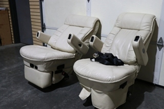 USED MOTORHOME FLEXSTEEL CAPTAIN CHAIR SET FOR SALE