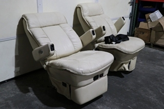 USED MOTORHOME FLEXSTEEL CAPTAIN CHAIR SET FOR SALE