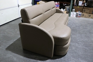 USED BROWN J LOUNGE SLEEPER SOFA MOTORHOME FURNITURE FOR SALE
